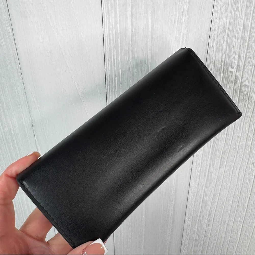LAMB Magnetic Black Eyeglass/Sunglasses Case | Semi-Hard Leather